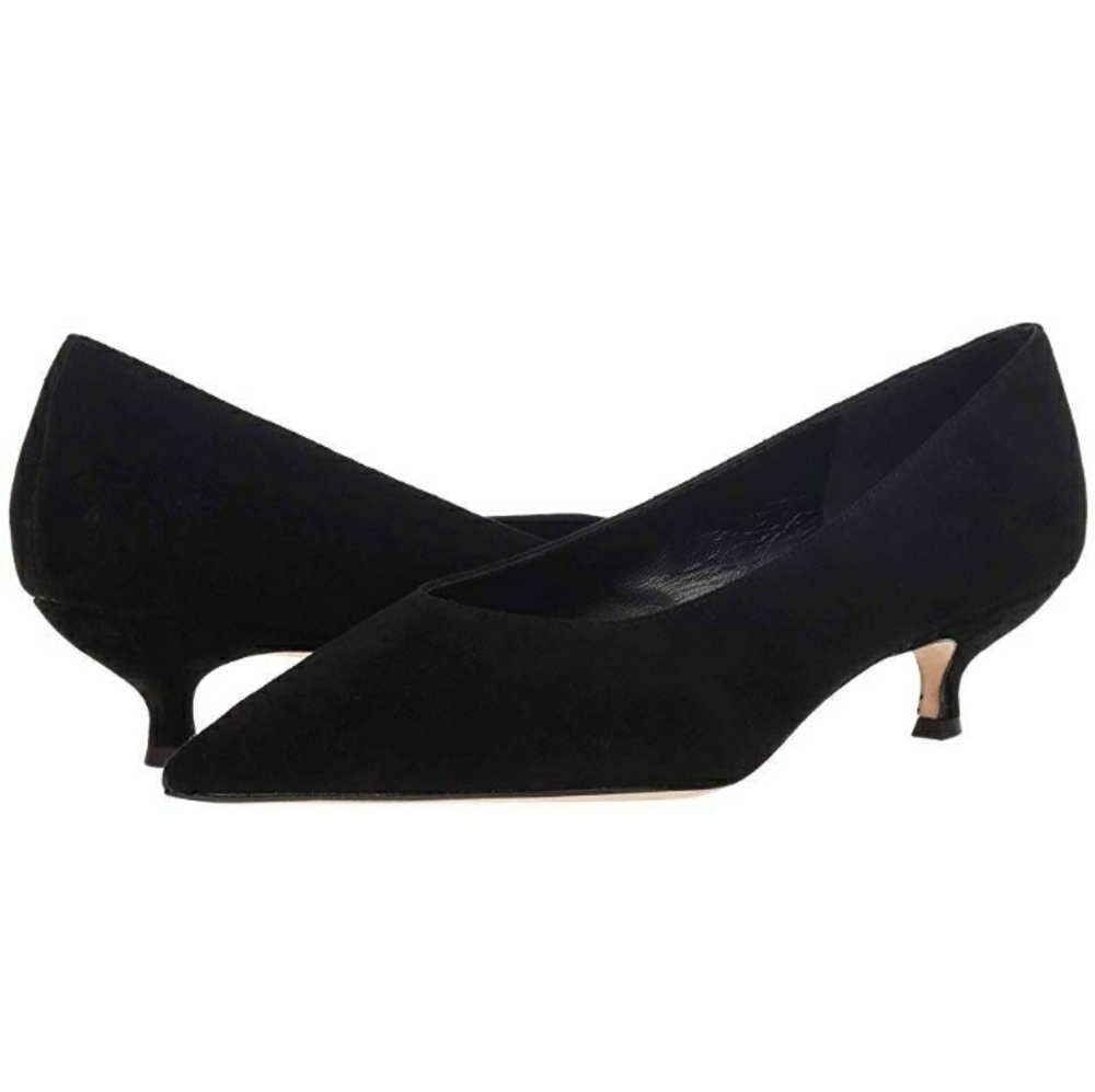 Kate Spade Black Suede Dale Pumps SZ 6